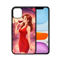 Lacné Kryty | Ochranný Kryt Creative Case 01 Žena s Vínom pre Apple iPhone 11 | Lacné Kryty