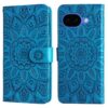 Lacné Kryty | Peňaženkové puzdro Embossing Pattern Slnečnica červené – Google Pixel 10a | Lacné Kryty