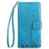 Lacné Kryty | Peňaženkové puzdro Embossing Pattern Strom case zelené – Xiaomi 17 Ultra | Lacné Kryty