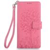 Lacné Kryty | Peňaženkové puzdro Embossing Pattern Strom case zelené – Xiaomi 17 Ultra | Lacné Kryty