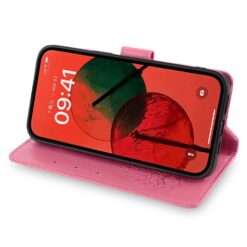 Lacné Kryty | Peňaženkové puzdro Embossing Pattern Strom case ružové – Xiaomi 17 Ultra | Lacné Kryty