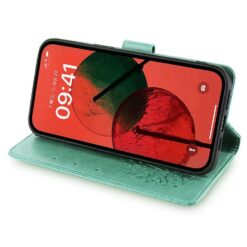 Lacné Kryty | Peňaženkové puzdro Embossing Pattern Strom case zelené – Xiaomi 17 Ultra | Lacné Kryty