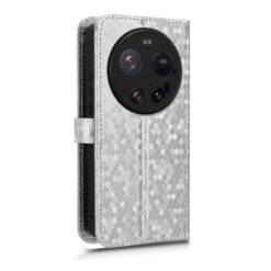 Peňaženkové puzdro Honeycomb Dot Texture Case strieborné – Xiaomi 17 Ultra | Lacné Kryty Lacné Kryty | Peňaženkové puzdro Honeycomb Dot Texture Case strieborné – Xiaomi 17 Ultra | Lacné Kryty