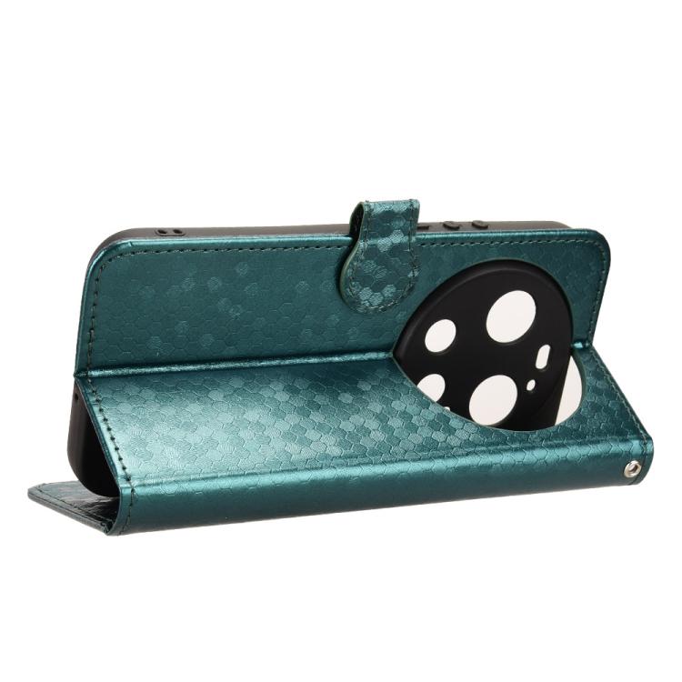 Peňaženkové puzdro Honeycomb Dot Texture Case zelené – Xiaomi 17 Ultra | Lacné Kryty Lacné Kryty | Peňaženkové puzdro Honeycomb Dot Texture Case zelené – Xiaomi 17 Ultra | Lacné Kryty