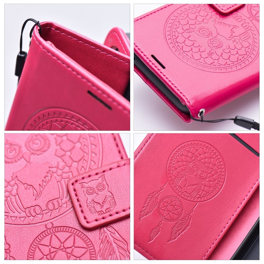 Peňaženkové puzdro Mezzo dreamcatcher tmavoružové – Samsung Galaxy A37 | Lacné Kryty Lacné Kryty | Peňaženkové puzdro Mezzo dreamcatcher tmavoružové – Samsung Galaxy A37 | Lacné Kryty