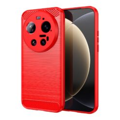 Zadný kryt Carbon červený – Xiaomi 17 Ultra