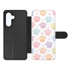 Lacné Kryty | Knižkové puzdro Creative Case 34 Labky – Samsung Galaxy A57 | Lacné Kryty