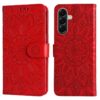 Lacné Kryty | Peňaženkové puzdro Embossing Pattern Slnečnica modré – Samsung Galaxy A57 | Lacné Kryty