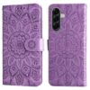 Peňaženkové puzdro Embossing Pattern Slnečnica zelené – Samsung Galaxy A57 | Lacné Kryty Lacné Kryty | Peňaženkové puzdro Embossing Pattern Slnečnica zelené – Samsung Galaxy A57 | Lacné Kryty