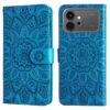 Peňaženkové puzdro Embossing Pattern Slnečnica červené – Honor 600 / Honor 600 Pro | Lacné Kryty Lacné Kryty | Peňaženkové puzdro Embossing Pattern Slnečnica červené – Honor 600 / Honor 600 Pro | Lacné Kryty
