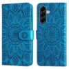 Peňaženkové puzdro Embossing Pattern Slnečnica fialové – Samsung Galaxy A57 | Lacné Kryty Lacné Kryty | Peňaženkové puzdro Embossing Pattern Slnečnica fialové – Samsung Galaxy A57 | Lacné Kryty