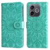 Lacné Kryty | Peňaženkové puzdro Embossing Pattern Slnečnica ružové – Honor 600 Lite | Lacné Kryty