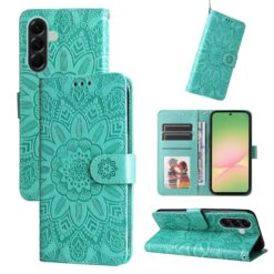 Peňaženkové puzdro Embossing Pattern Slnečnica zelené – Samsung Galaxy A57 | Lacné Kryty Lacné Kryty | Peňaženkové puzdro Embossing Pattern Slnečnica zelené – Samsung Galaxy A57 | Lacné Kryty