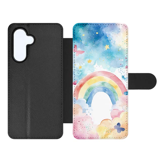 Knižkové puzdro Creative Case 56 Dúha – Samsung Galaxy A57 | Lacné Kryty Lacné Kryty | Knižkové puzdro Creative Case 56 Dúha – Samsung Galaxy A57 | Lacné Kryty