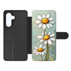 Knižkové puzdro Creative Case 77 Margarétky – Samsung Galaxy A17 5G | Lacné Kryty Lacné Kryty | Knižkové puzdro Creative Case 77 Margarétky – Samsung Galaxy A17 5G | Lacné Kryty