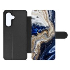 Lacné Kryty | Knižkové puzdro Creative Case 79 Mramor modrý – Samsung Galaxy A16 | Lacné Kryty