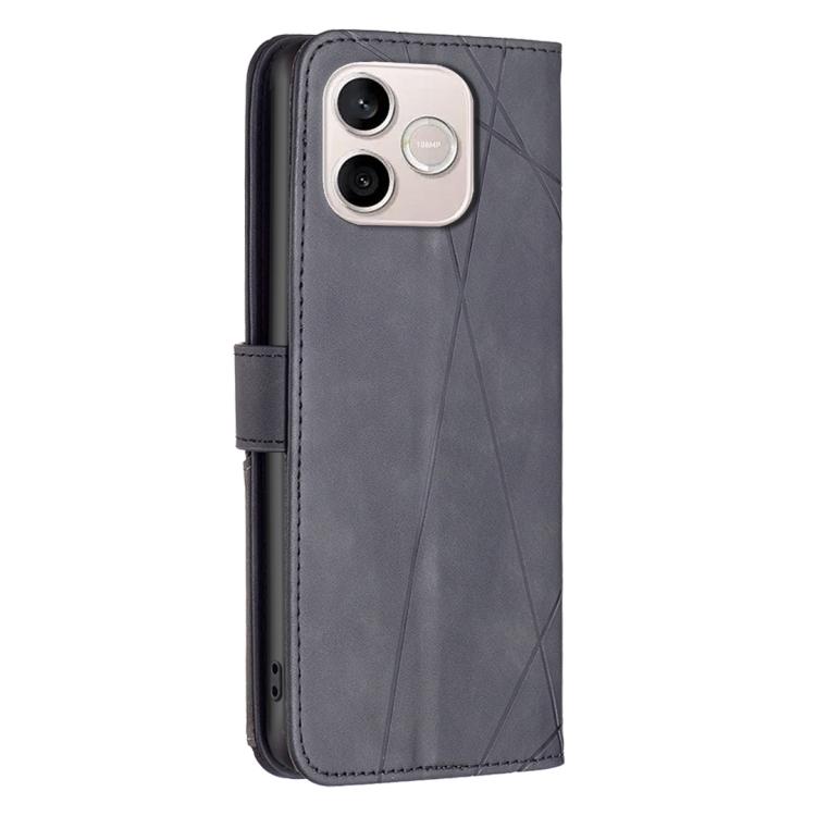 Knižkové puzdro Rhombus čierne – Honor 600 Lite | Lacné Kryty Lacné Kryty | Knižkové puzdro Rhombus čierne – Honor 600 Lite | Lacné Kryty