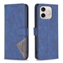 Lacné Kryty | Knižkové puzdro Rhombus modré – Honor 600 Lite | Lacné Kryty