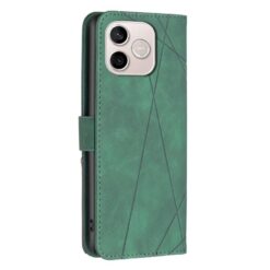 Lacné Kryty | Knižkové puzdro Rhombus zelené – Honor 600 Lite | Lacné Kryty
