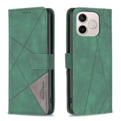 Lacné Kryty | Knižkové puzdro Rhombus zelené – Honor 600 Lite | Lacné Kryty