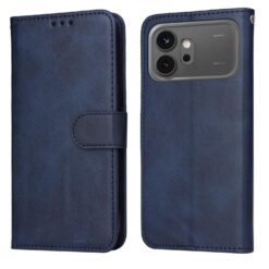 Peňaženkové puzdro Classic Leather case modré – Honor 600 / Honor 600 Pro