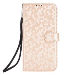Peňaženkové puzdro Honeycomb Dot Texture Case zlaté – Honor 600 / Honor 600 Pro