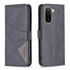 Lacné Kryty | Knižkové puzdro Rhombus čierne – Xiaomi Redmi A7 Pro | Lacné Kryty