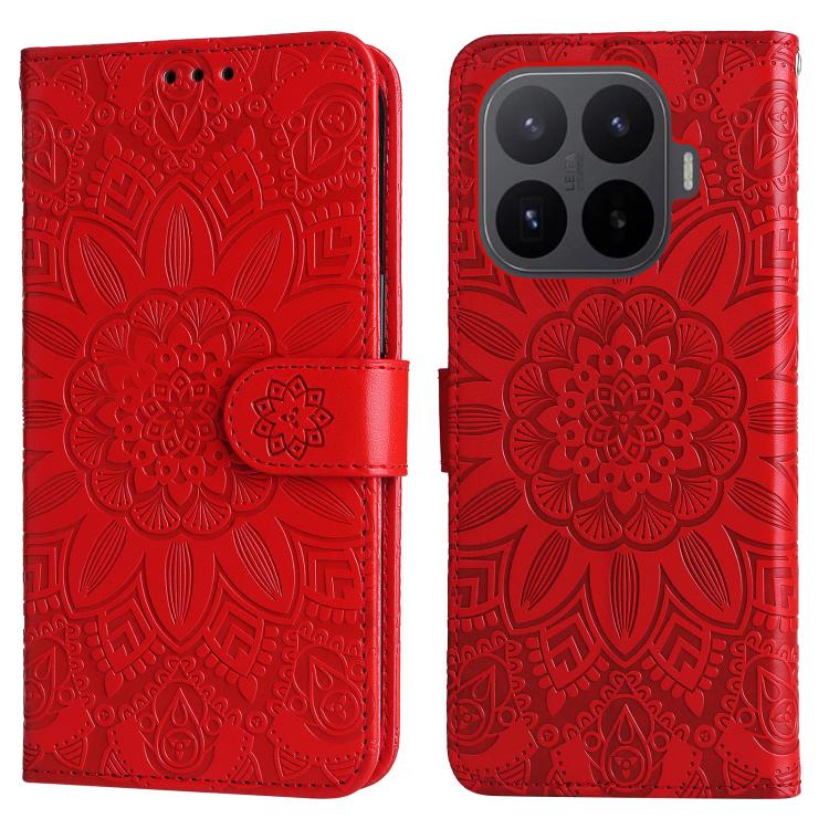 Peňaženkové puzdro Embossing Pattern Slnečnica červené – Xiaomi 17T | Lacné Kryty Lacné Kryty | Peňaženkové puzdro Embossing Pattern Slnečnica červené – Xiaomi 17T | Lacné Kryty