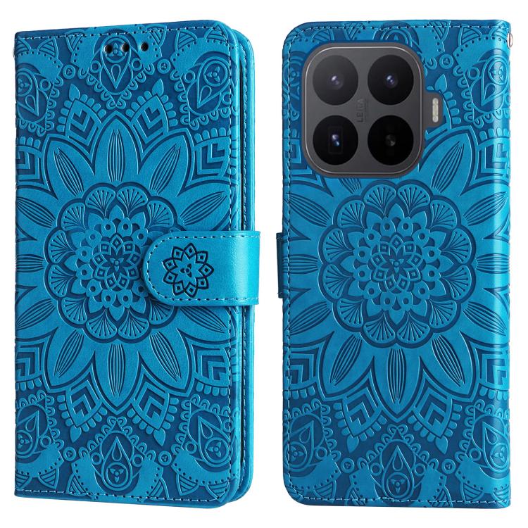 Peňaženkové puzdro Embossing Pattern Slnečnica modré – Xiaomi 17T | Lacné Kryty Lacné Kryty | Peňaženkové puzdro Embossing Pattern Slnečnica modré – Xiaomi 17T | Lacné Kryty