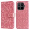 Lacné Kryty | Peňaženkové puzdro Embossing Pattern Slnečnica zelené – Xiaomi 17T | Lacné Kryty