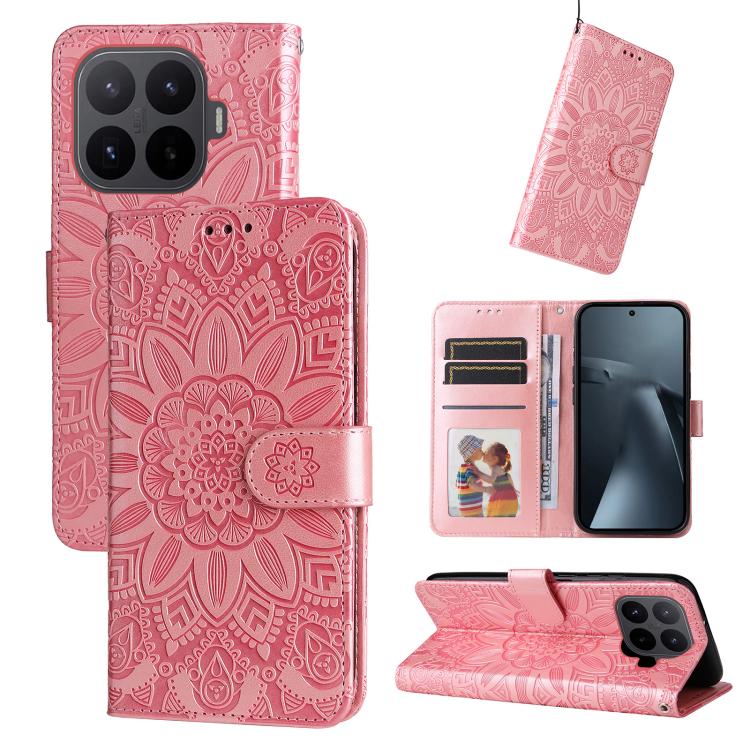 Peňaženkové puzdro Embossing Pattern Slnečnica ružové – Xiaomi 17T | Lacné Kryty Lacné Kryty | Peňaženkové puzdro Embossing Pattern Slnečnica ružové – Xiaomi 17T | Lacné Kryty
