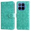 Lacné Kryty | Peňaženkové puzdro Embossing Pattern Slnečnica ružové – Xiaomi 17T Pro | Lacné Kryty
