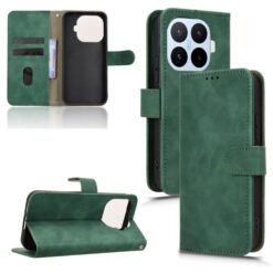 Lacné Kryty | Peňaženkové puzdro Solid zelené – Xiaomi 17T | Lacné Kryty