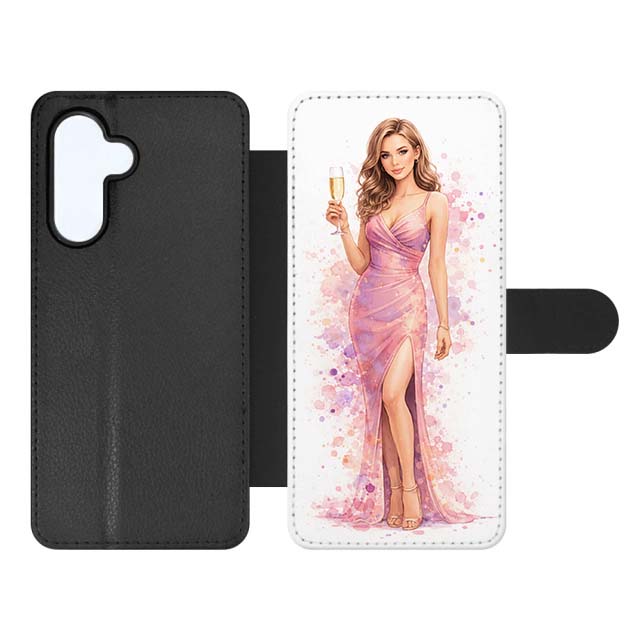 Knižkové puzdro Creative Case 25 Žena so Šampanským – Samsung Galaxy A27 5G | Lacné Kryty Lacné Kryty | Knižkové puzdro Creative Case 25 Žena so Šampanským – Samsung Galaxy A27 5G | Lacné Kryty