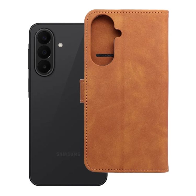 Knižkové puzdro Smart Velvet hnedé – Samsung Galaxy A27 5G | Lacné Kryty Lacné Kryty | Knižkové puzdro Smart Velvet hnedé – Samsung Galaxy A27 5G | Lacné Kryty