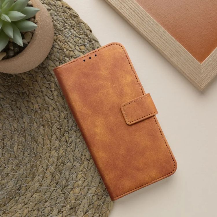 Knižkové puzdro Smart Velvet hnedé – Samsung Galaxy A27 5G | Lacné Kryty Lacné Kryty | Knižkové puzdro Smart Velvet hnedé – Samsung Galaxy A27 5G | Lacné Kryty