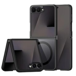 Lacné Kryty | Zadný Kryt Dux Ducis Aimo Mag čierny – Samsung Galaxy Z Flip 8 | Lacné Kryty