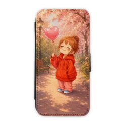 Lacné Kryty | Knižkové puzdro Creative Case 09 Dievča s balónom – Samsung Galaxy A12 | Lacné Kryty