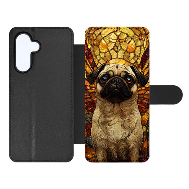 Knižkové puzdro Creative Case 54 Mops – Samsung Galaxy A37 | Lacné Kryty Lacné Kryty | Knižkové puzdro Creative Case 54 Mops – Samsung Galaxy A37 | Lacné Kryty