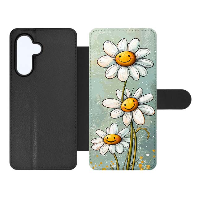 Knižkové puzdro Creative Case 77 Margarétky – Samsung Galaxy A27 5G | Lacné Kryty Lacné Kryty | Knižkové puzdro Creative Case 77 Margarétky – Samsung Galaxy A27 5G | Lacné Kryty