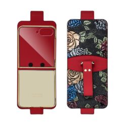 Lacné Kryty | Kryt Flower Case červený – Samsung Galaxy Z Flip 8 | Lacné Kryty