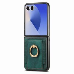 Lacné Kryty | Kryt Pouch Case zelený – Samsung Galaxy Z Flip 8 | Lacné Kryty