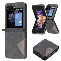 Lacné Kryty | Kryt Rhombus čierny – Samsung Galaxy Z Flip 8 | Lacné Kryty