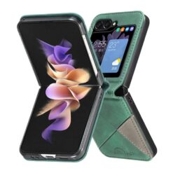 Kryt Rhombus zelený – Samsung Galaxy Z Flip 8 | Lacné Kryty Lacné Kryty | Kryt Rhombus zelený – Samsung Galaxy Z Flip 8 | Lacné Kryty