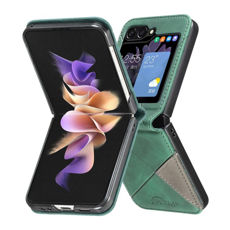 Kryt Rhombus zelený – Samsung Galaxy Z Flip 8 | Lacné Kryty Lacné Kryty | Kryt Rhombus zelený – Samsung Galaxy Z Flip 8 | Lacné Kryty