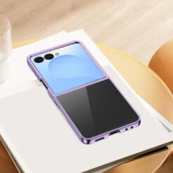Lacné Kryty | Ochranný kryt Elegant case fialový – Samsung Galaxy Z Flip 8 | Lacné Kryty