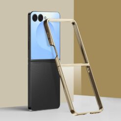 Lacné Kryty | Ochranný kryt Elegant case zlatý – Samsung Galaxy Z Flip 8 | Lacné Kryty