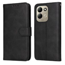 Peňaženkové puzdro Classic Leather case čierne – Xiaomi Redmi 17