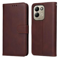 Peňaženkové puzdro Classic Leather case hnedé – Xiaomi Redmi 17