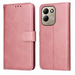 Peňaženkové puzdro Classic Leather case ružové – Xiaomi Redmi 17